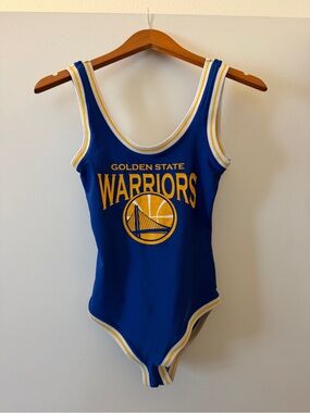 NBA Blue and Yellow Golden State Warriors Bodysuit